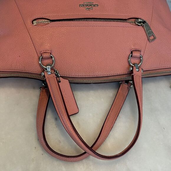 Coach Bag Purse Handbag Crossbody Leather Prairie Pebbled Convertible Satchel - Picture 11 of 16